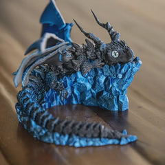 Dragon Display Base | Rock & Ocean Styles Holder | 3D Printed Stand | Fits Cherry Blossom, Gemstone, Crystal, Winged, Fourth wing Dragons - TimPrintDreams