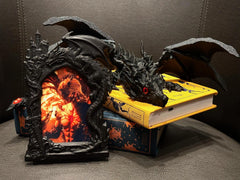 Sylus Frame & Articulated Dragon Set | Love and Deepspace Inspired | Lore Frame Paired with Stunning 3D Printed Flying Dragon Combo