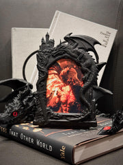 Sylus Frame & Articulated Dragon Set | Love and Deepspace Inspired | Lore Frame Paired with Stunning 3D Printed Flying Dragon Combo