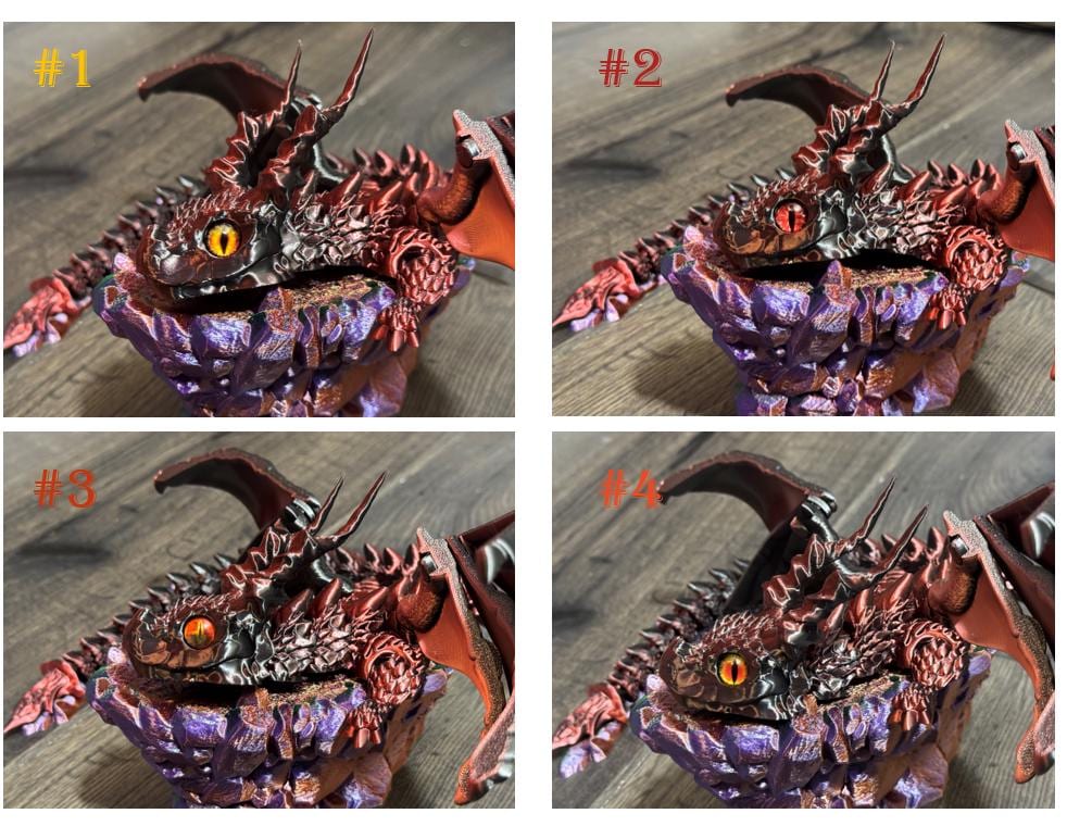 Articulated Winged Dragon – Stunning 3D Printed Flying Dragon Toy with Majestic Horns -Sylus