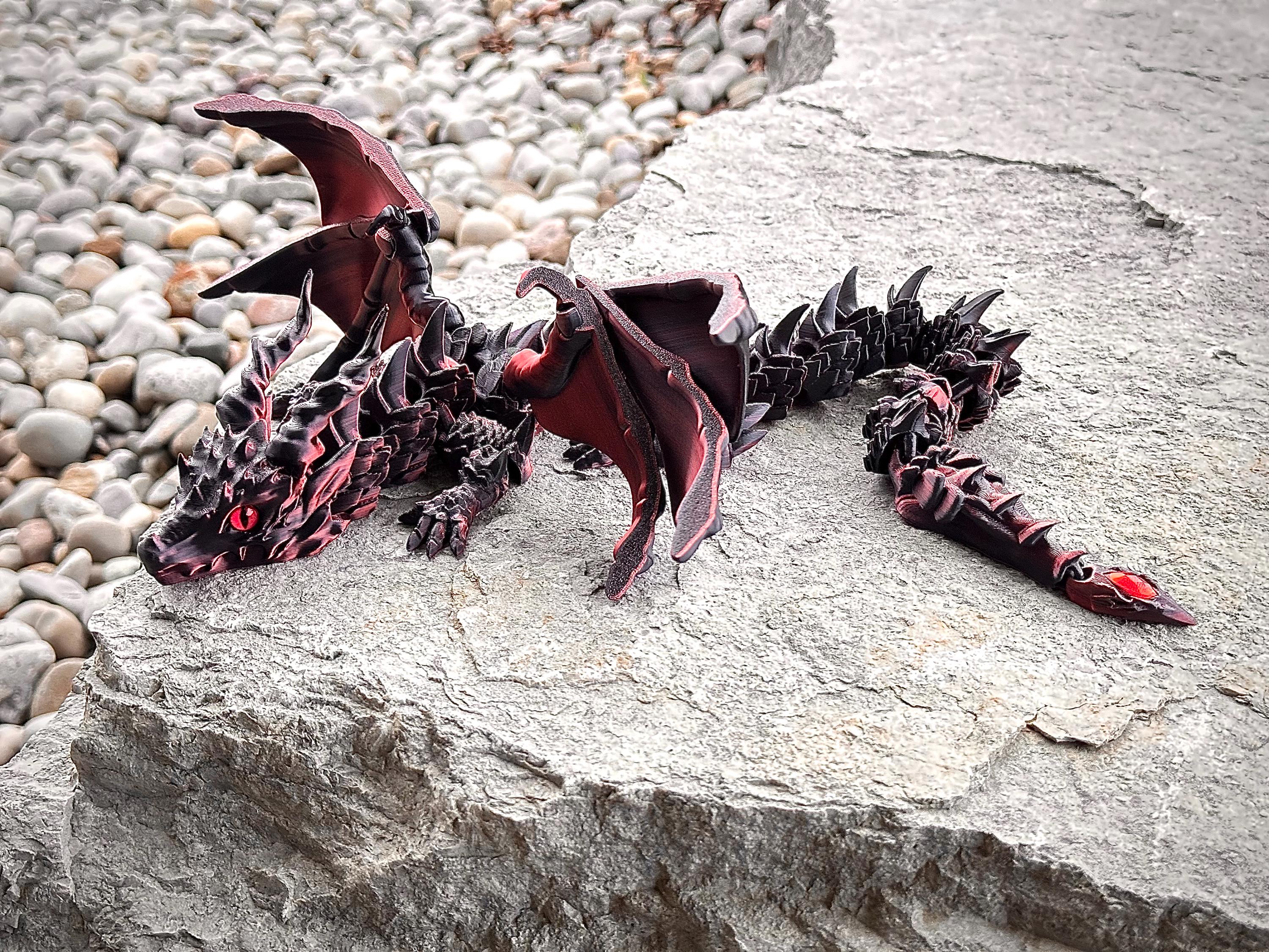 Sylus Frame & Articulated Dragon Set | Love and Deepspace Inspired | Lore Frame Paired with Stunning 3D Printed Flying Dragon Combo